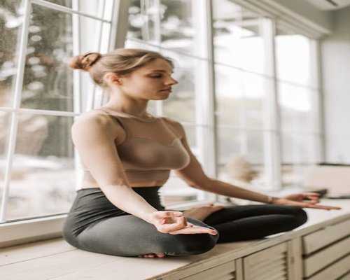 relaxing meditation in nature for emotional balance and stress relief